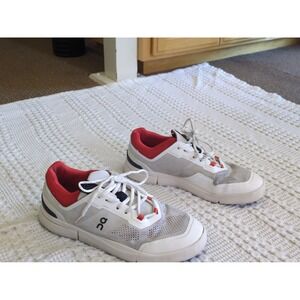 On Cloud The Roger Spin Undyed/Spice Size 9 White Red Running Casual Tennis